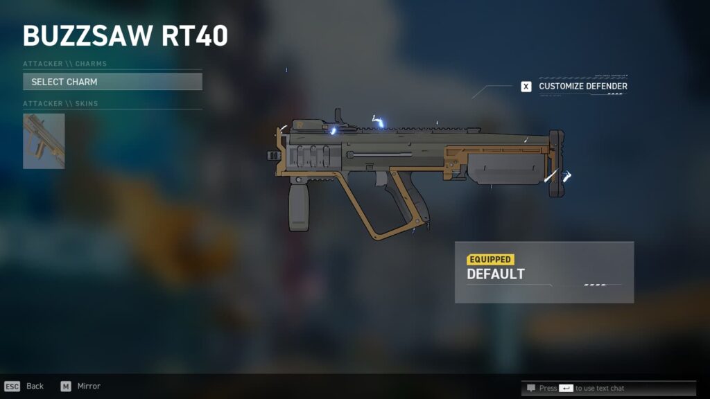 Buzzsaw RT40 - SMG weapon in Spectre Divide.