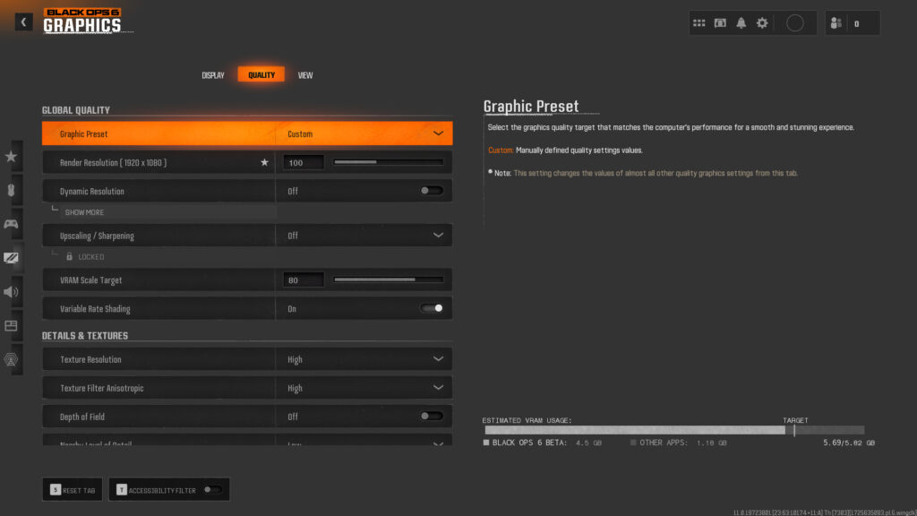 The best Quality Settings for Call of Duty: Black Ops 6.