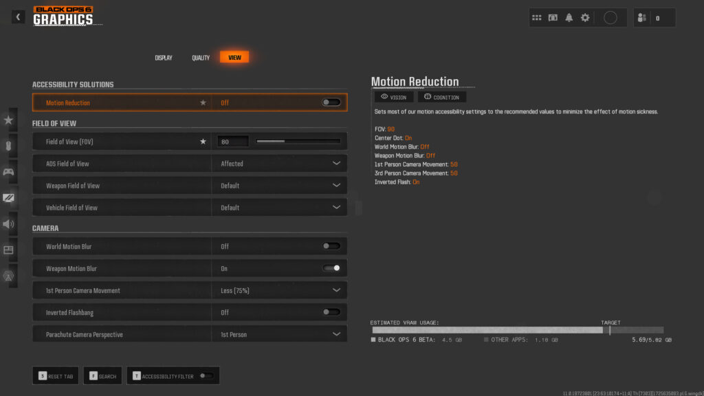The best View Settings for Call of Duty: Black Ops 6.