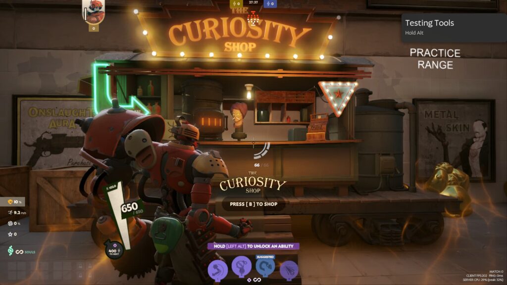 Bebop approaches the Curiosity Shop.