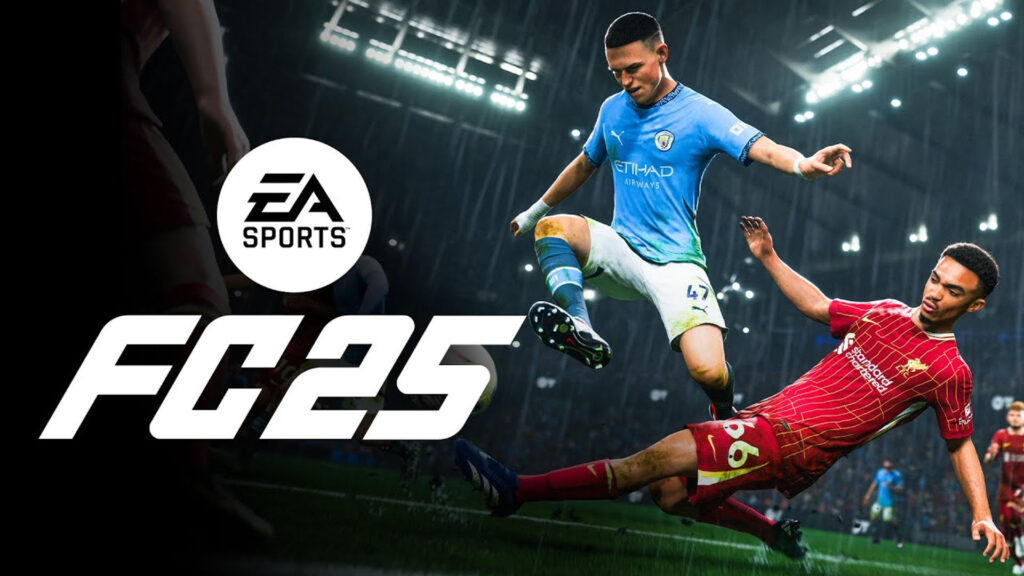 EA SPORTS FC 25 key art featuring Phil Foden from Manchester City and Trent Alexander Arnold from Liverpool.