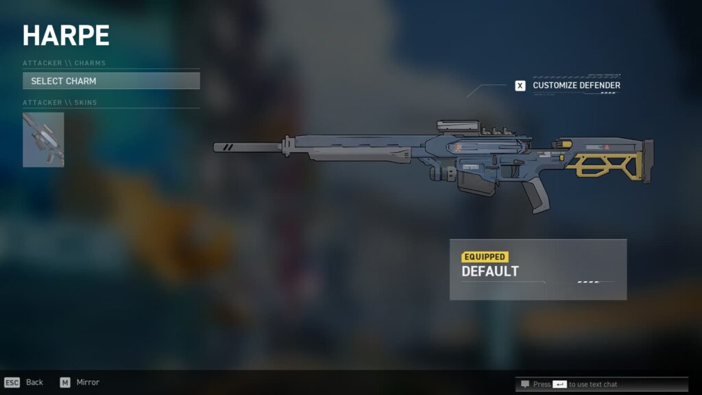 Harpe - Sniper weapon in Spectre Divide.