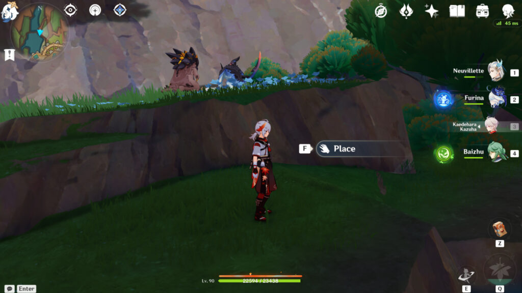 Location where you must place the saurian's favorite meal.