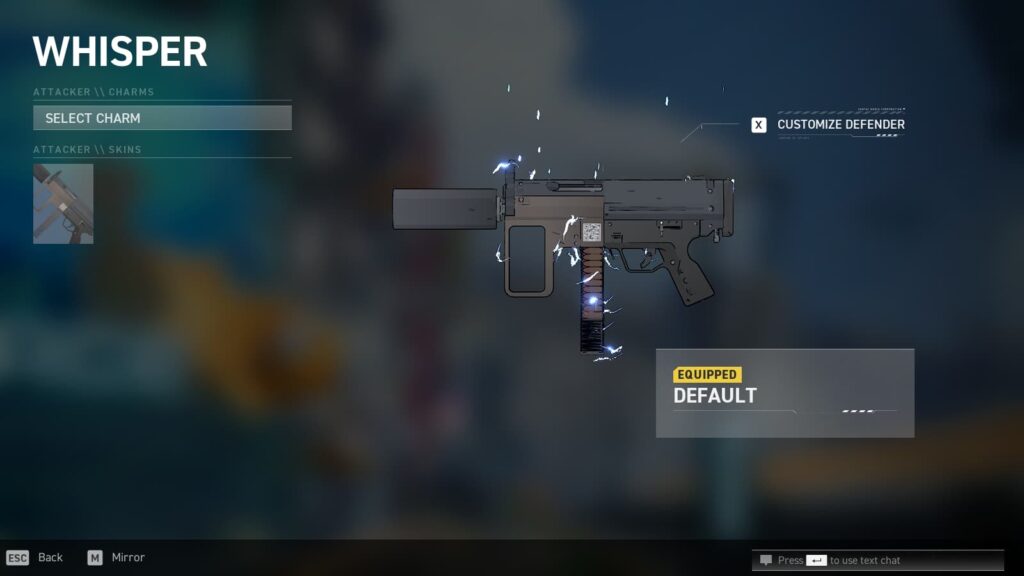 Whisper - SMG weapon in Spectre Divide.