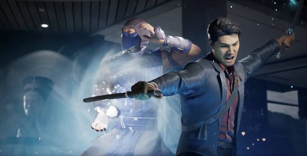 An MK1 screenshot with Kenshi and kameo Sub-Zero