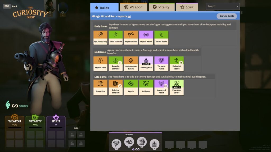 The items for our best Mirage build in Deadlock.