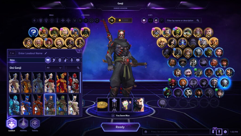Heroes of the Storm oni genji skin