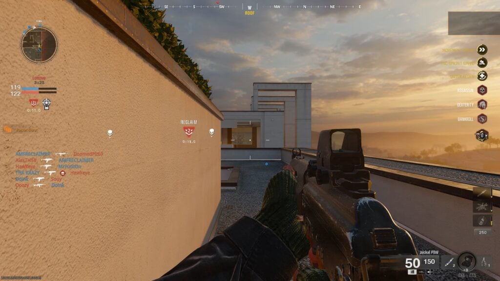 Packet Burst appears on the left side of the screen in orange in Call of Duty: Black Ops 6.
