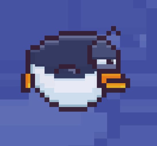 Peng from the new Flappy Bird.