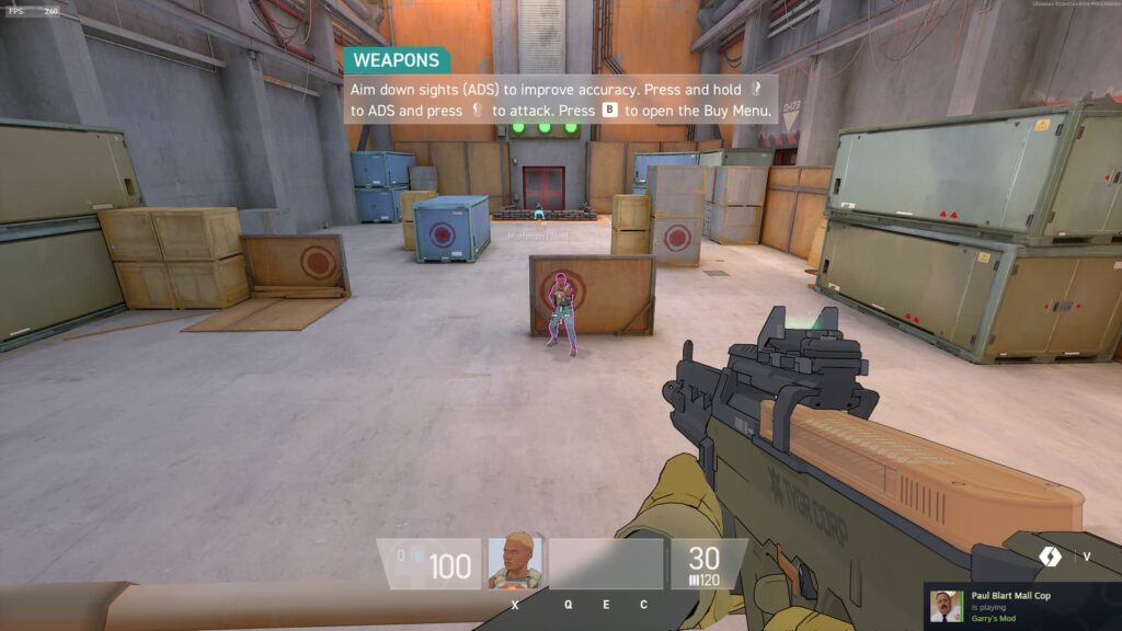 The purple enemy outline color in Spectre Divide.