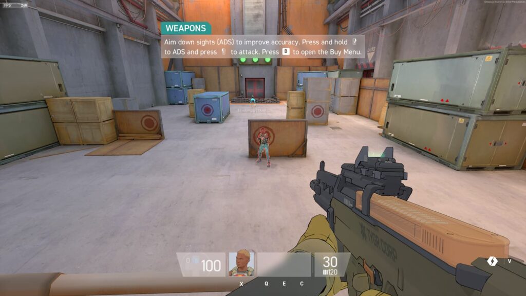 The red enemy outline color in Spectre Divide.