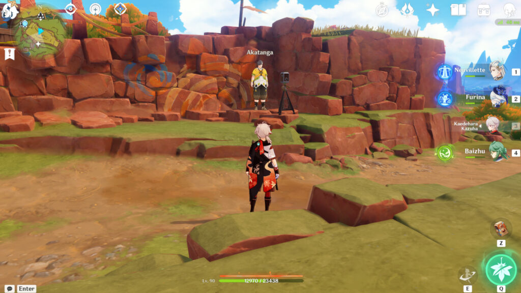 The starting point of the Lights, Kamera, Action quest