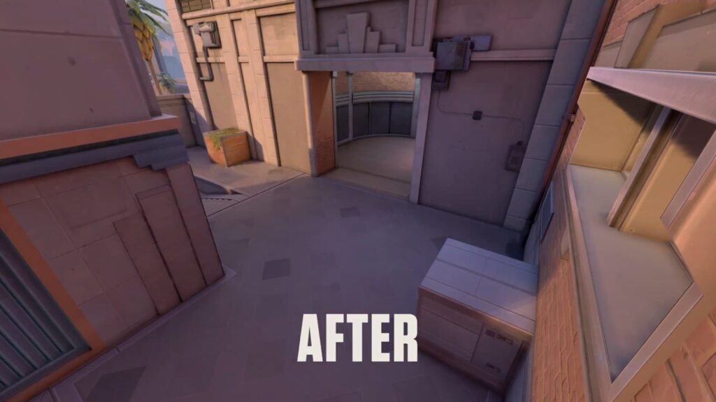 After the B Back changes on Sunset in VALORANT.