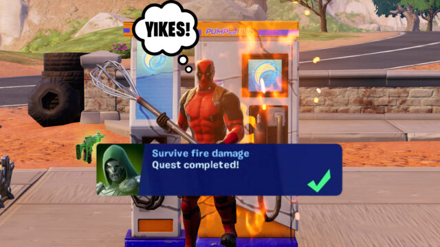 How to survive fire damage in Fortnite