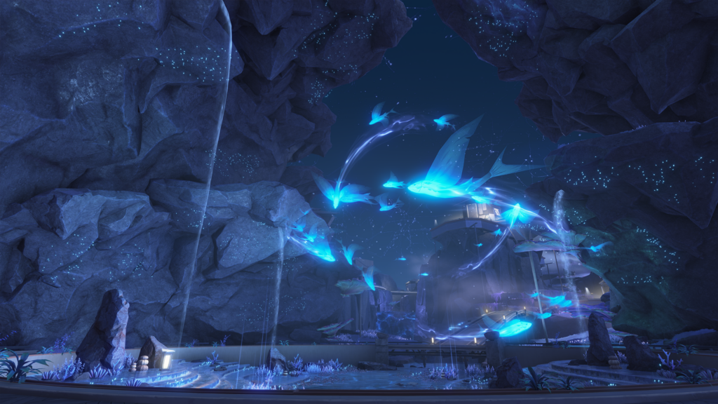 The image shows the new area in WuWa 1.3. The location is named Black Shores