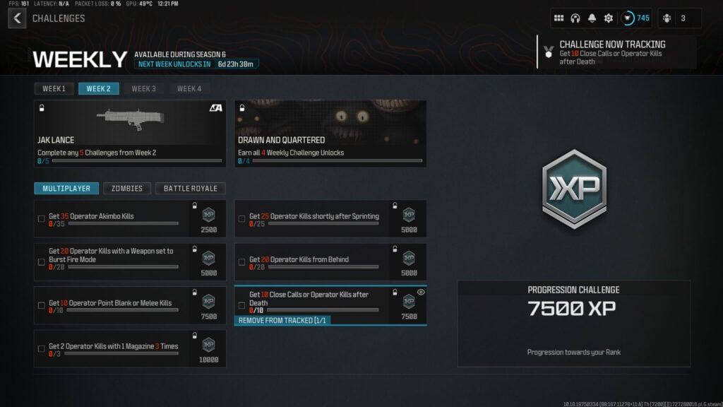 The Week 2 challenges in Season 6