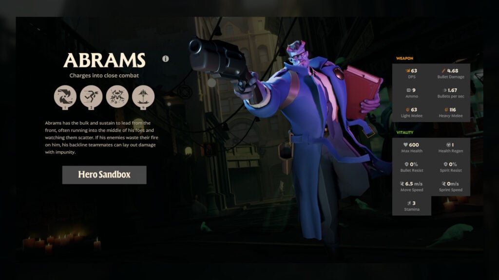 Best Abrams build in Deadlock: Melee Lifesteal