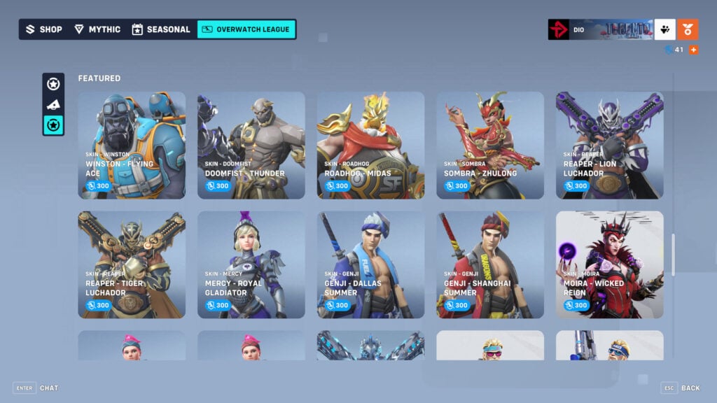 Overwatch League Tokens shop