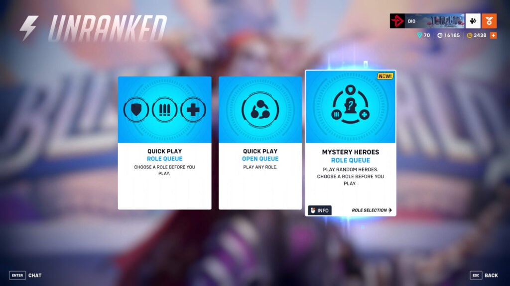Overwatch 2 Mystery Heroes Role Queue