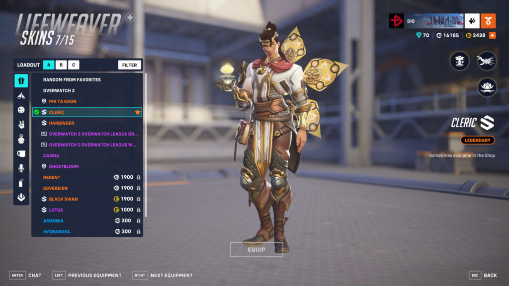 Overwatch 2 Cleric Lifeweaver skin