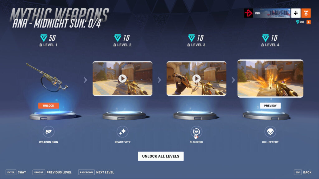 Mythic Ana weapon skin