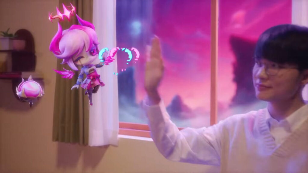 An adorable high-five 