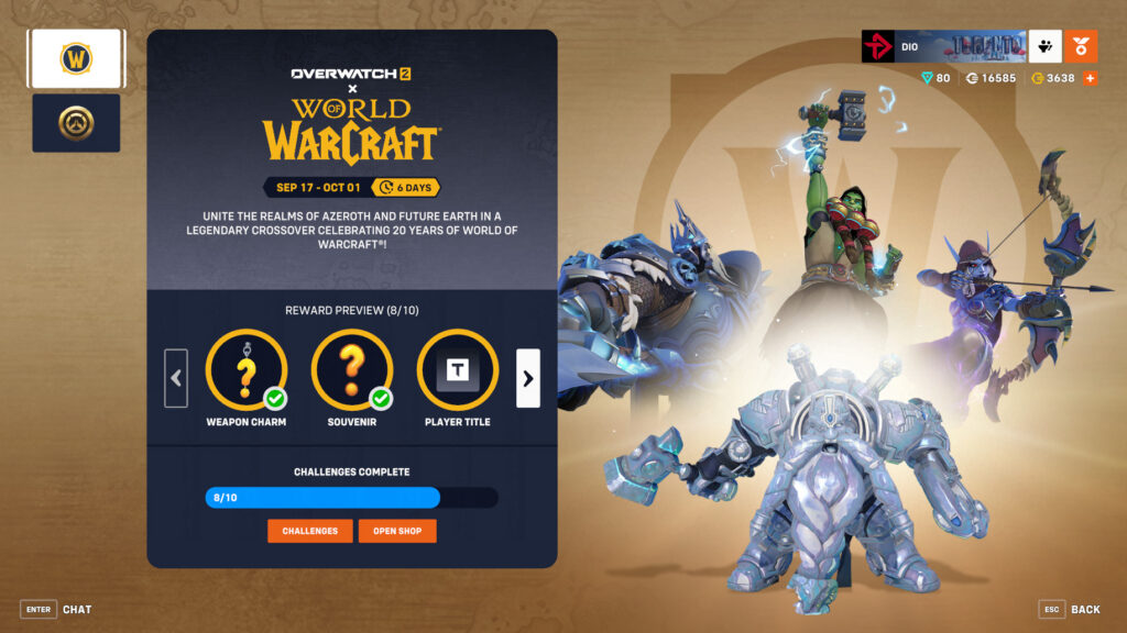 Overwatch 2 World of Warcraft event schedule 