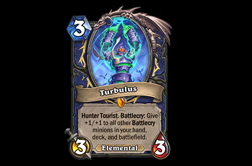 Turbulus is a legendary Shaman minion