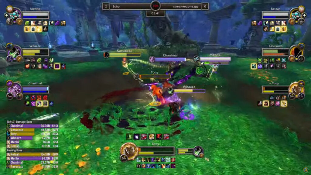 Echo versus streamerzone.gg during WoW AWC The War Within Cup 1 EU