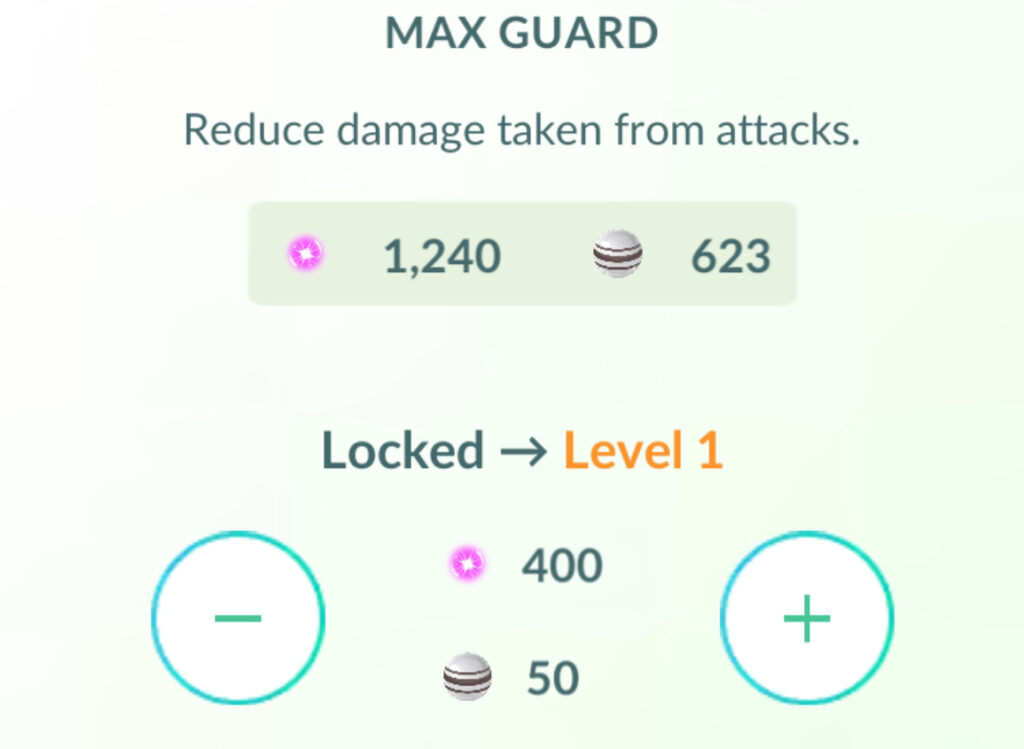 Max Guard Pokémon GO