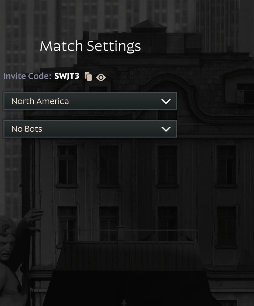 The Deadlock Custom Lobby Match Settings allow you to change your Region as well as the difficulty level of bots in the game.