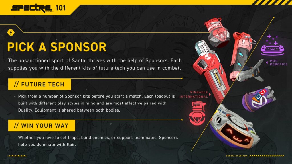 Spectre Divide Beginner's Guide on picking a sponsor.