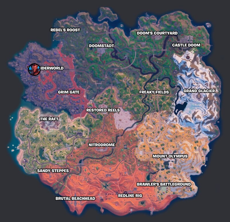 Mephisto's location via Fortnite.GG