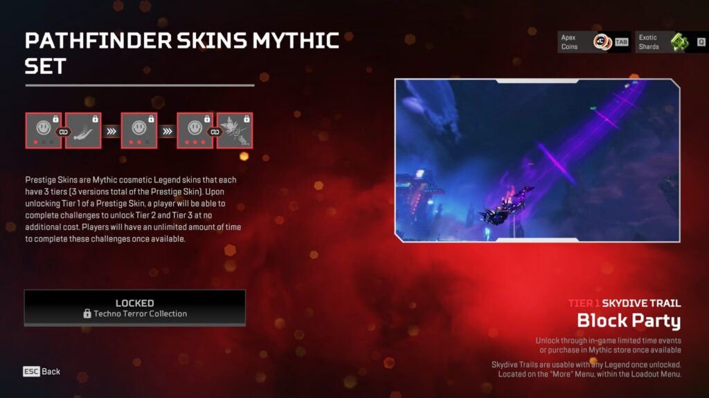 Pathfinder mythic skin cost dive trail