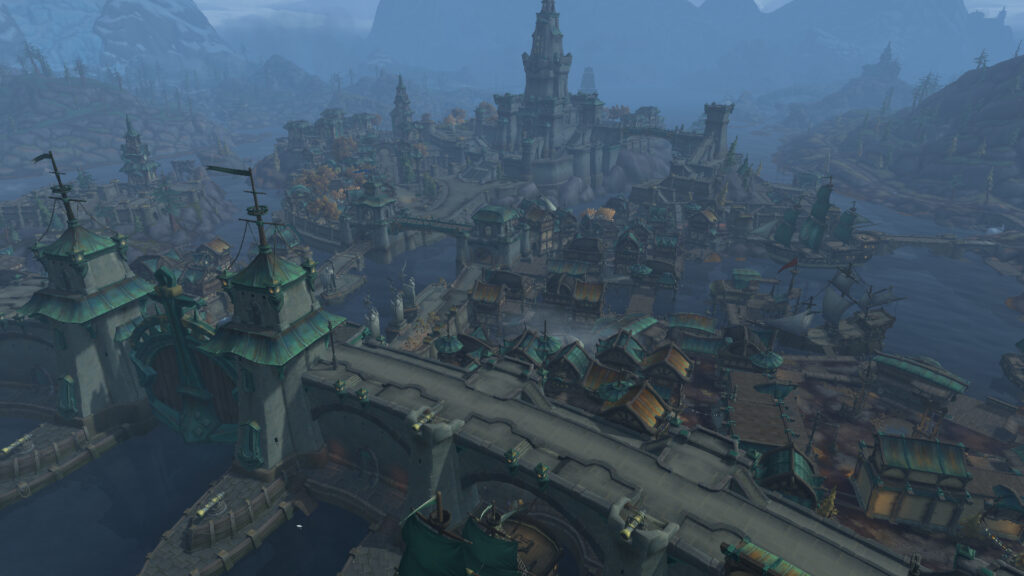 the city of Boralus in the wow expansion Battle for Azeroth