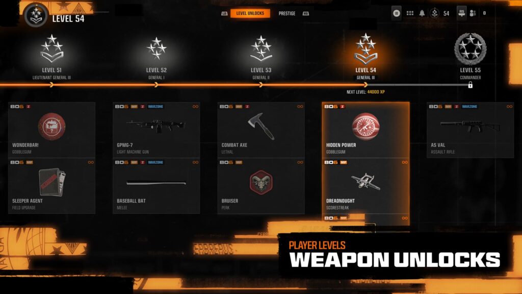 A look at weapon unlocks in launch at Call of Duty: Black Ops 6.