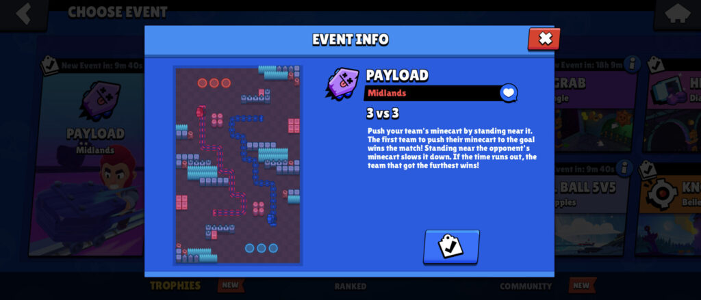 It’s a screenshot from the mobile game Brawl Stars. It shows the game mode explanation - for Payload, a Halloween-themed mode