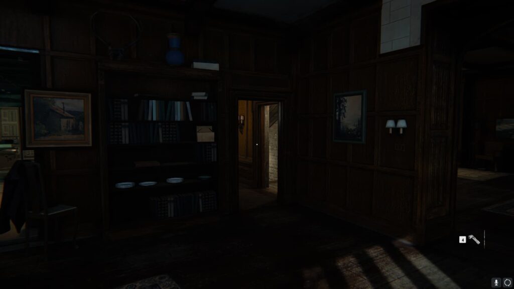 The door to the basement of the safehouse.