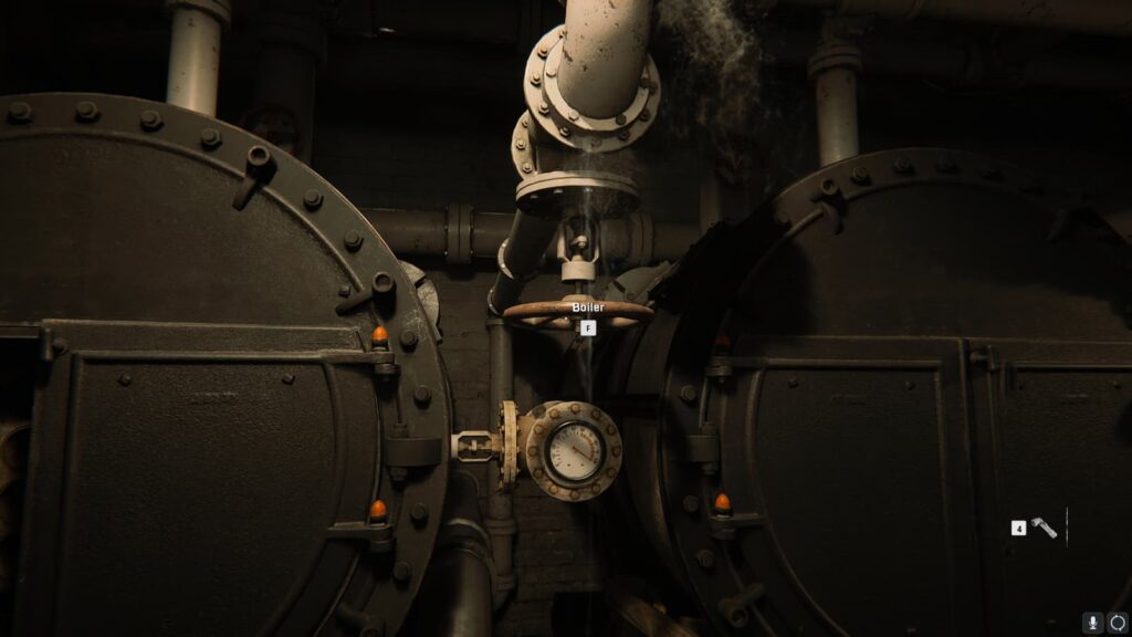 The boiler wheel to turn on the generator in the Black Ops 6 campaign.