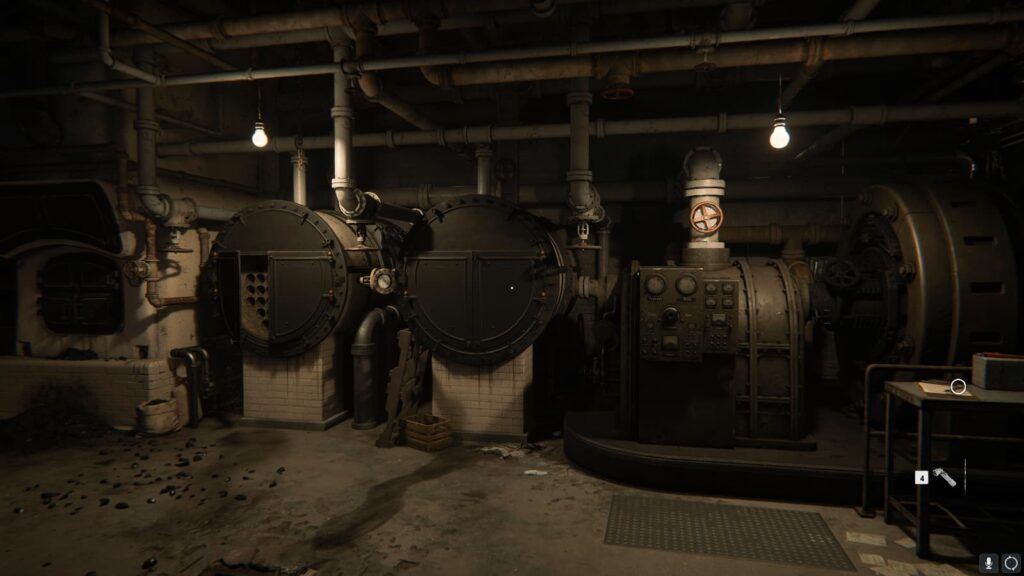 The generator after it has been successfully turned on.