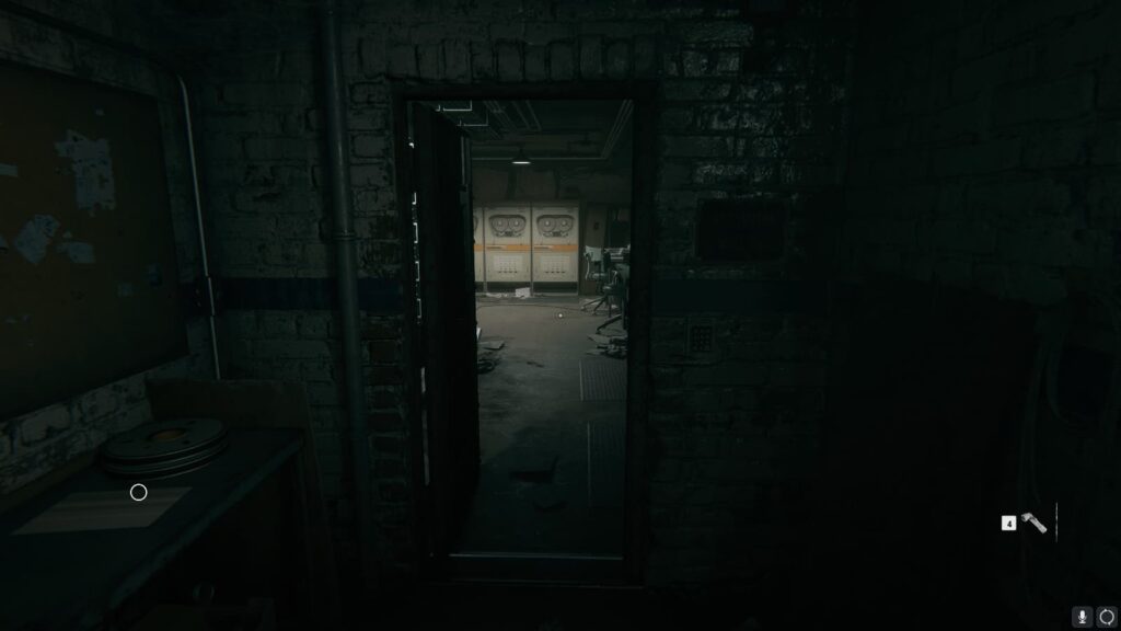 The door that opened with the keypad code in the safehouse.