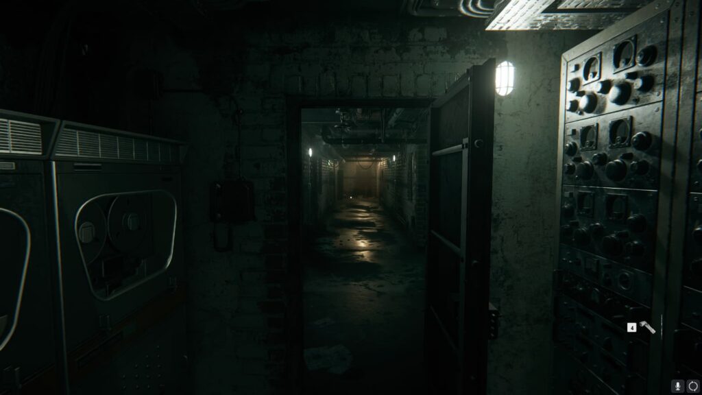 The exit to the computer room in the safehouse.
