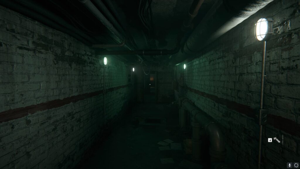 A hallway that leads to the radio broadcast in the safehouse of the Black Ops 6 Campaign.