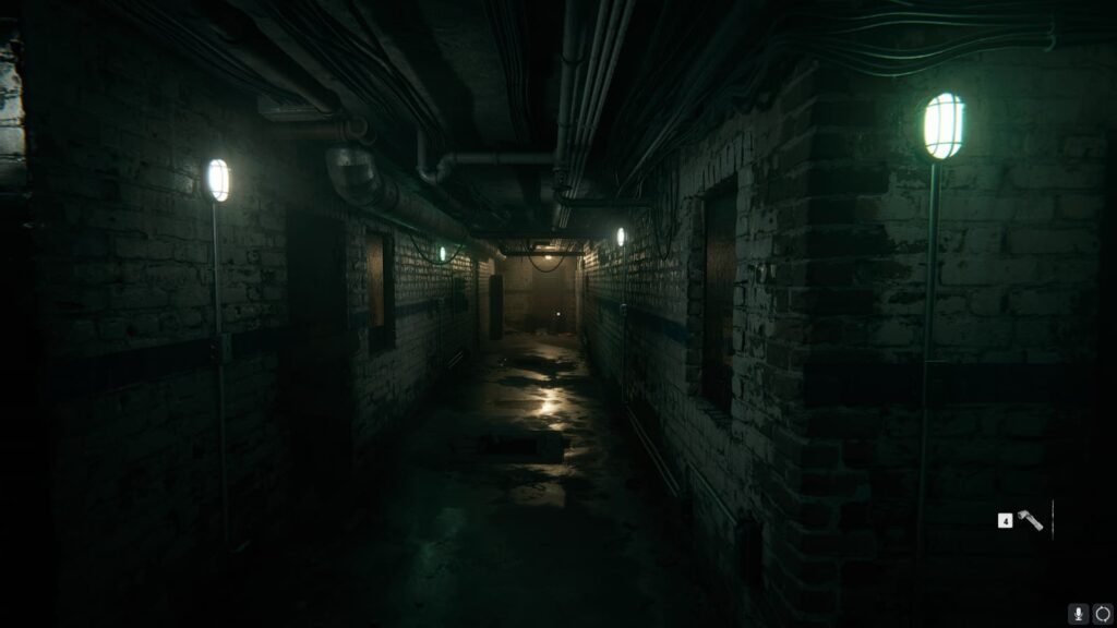 A hallway that leads to the radio broadcast in the safehouse of the Black Ops 6 Campaign.