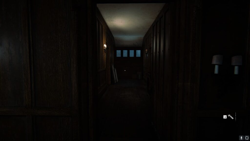 A hallway leading to the safe of the Black Ops 6 campaign safehouse.