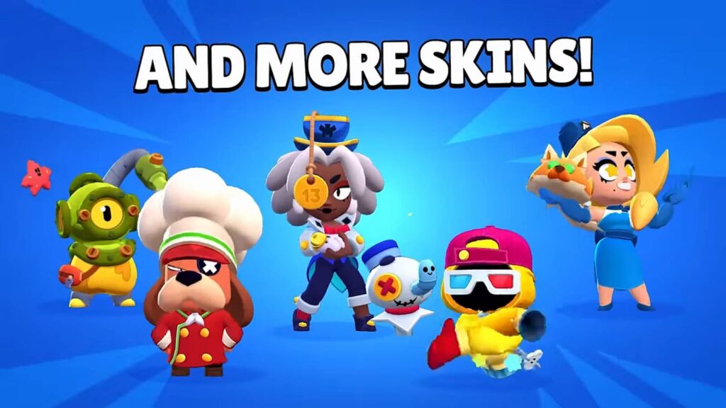 Cartoon-inspired skins in Brawl Stars