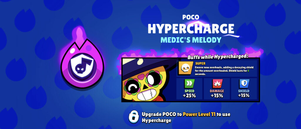 Brawl Stars Poco Hypercharge: Medic's Melody - it dropped for free during the Dead Game event