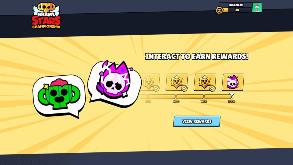 It the screenshot from the website event. brawlstars — it shows the section with rewards progress during the Brawl Staw World Finals 2024 esports event