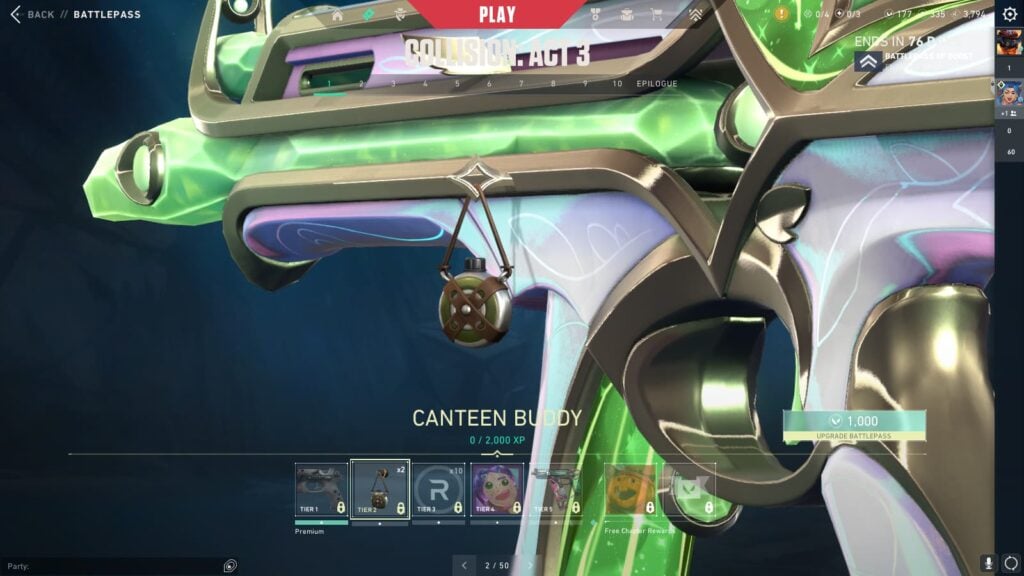 Canteen Buddy in the VALORANT Episode 9 Act 3 Battle Pass.