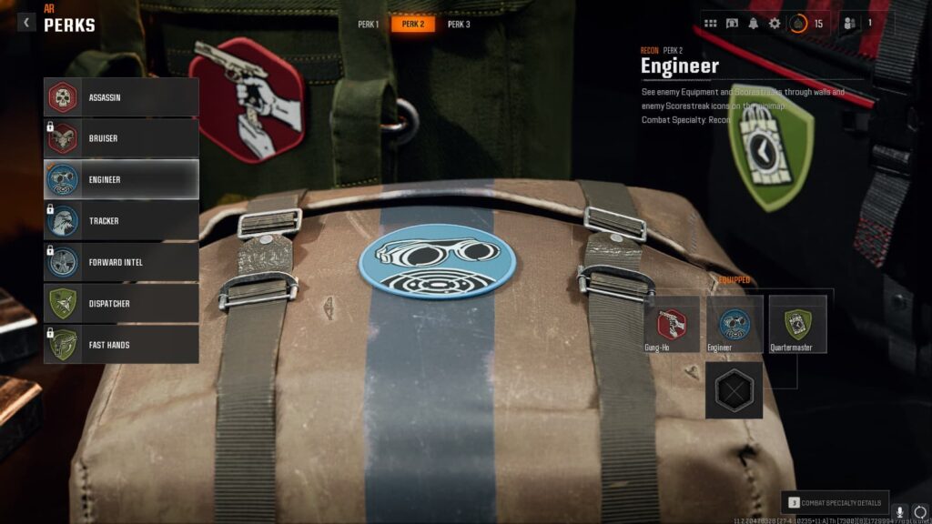 The Engineer perk which can help you level up fast in Black Ops 6.